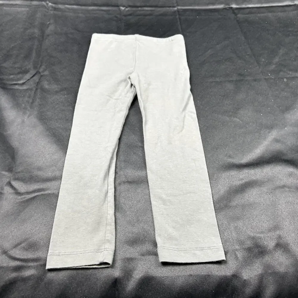 Carters Girls Leggings‎ 4T Grey Blue Button EUC